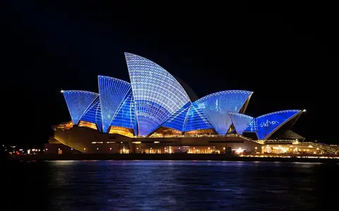 Hafen von Sydney mit Opernhaus – Auswandern nach Australien